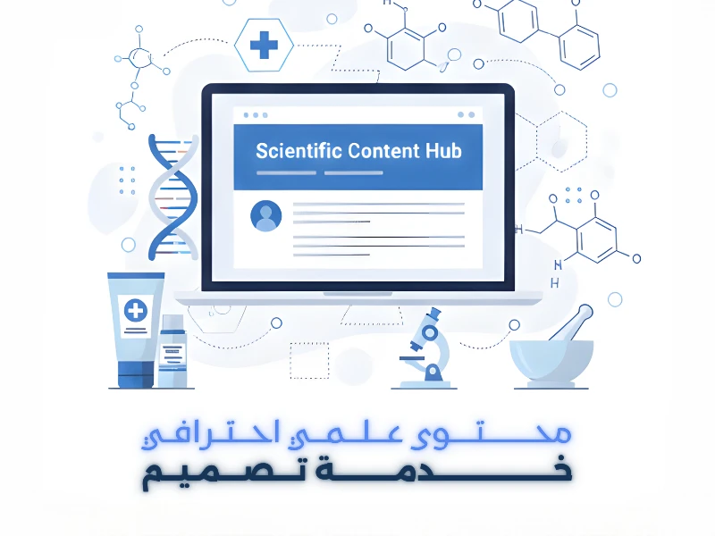 خدمة تصميم محتوى علمي احترافي