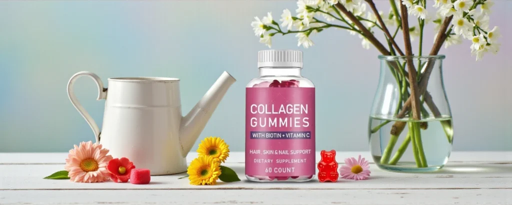 جامي الكولاجين مع البيوتين وفيتامين سي