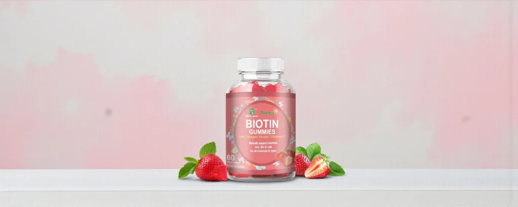 دايني علكات البيوتين – لدعم الشعر والبشرة والأظافر (نكهة الفراولة)