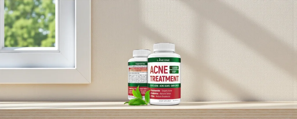لين وان – كبسولات علاج حب الشباب