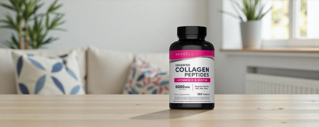 نيوسِل سوبر كولاجين ببتيدات مع فيتامين C والبيوتين – 6000 مجم