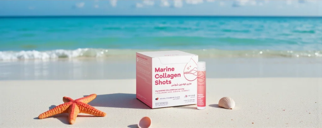 نوتريلي مارين كولاجين شوتس - كولاجين بحري بنكهة الفراولة