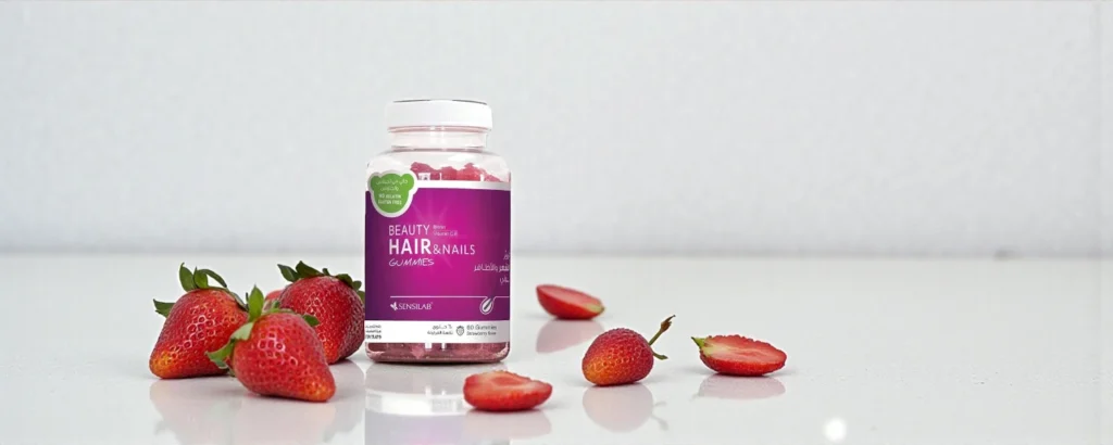 سينسي لاب بيوتي جامي للشعر والأظافر – بنكهة الفراولة
