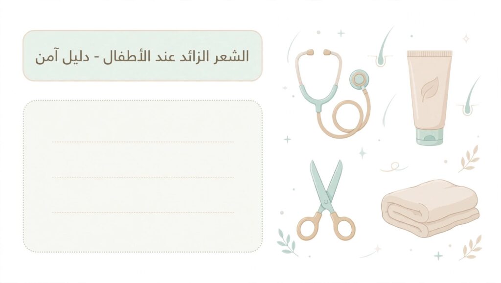 الشعر الزائد عند الأطفال: متى يكون طبيعي وطرق إزالته الآمنة حسب العمر