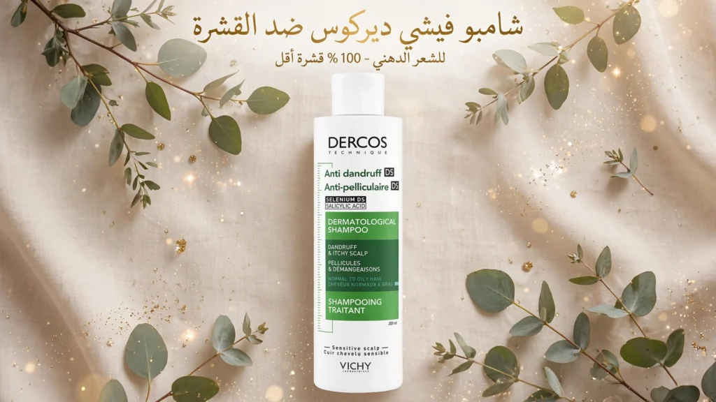 فيشي ديركوس شامبو ضد القشرة للشعر الدهني - 100% قشرة أقل من أول غسلة 1 vichy dercos shampoo