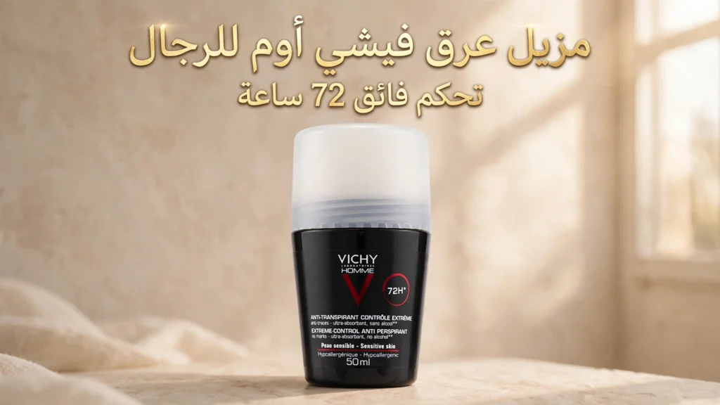 مزيل عرق فيشي للرجال 72 ساعة تحكم فائق - المميزات وطريقة الاستخدام والسعر 1 vichy homme deodorant gold